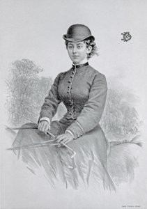 Lady Florence Dixie, gepubliceerd 1877 door Andrew Maclure